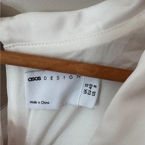 ASOS White Ruched Dress - Picture 2 of 2